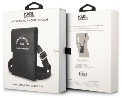 Karl Lagerfeld Saffiano Rue Saint Guillaume Wallet