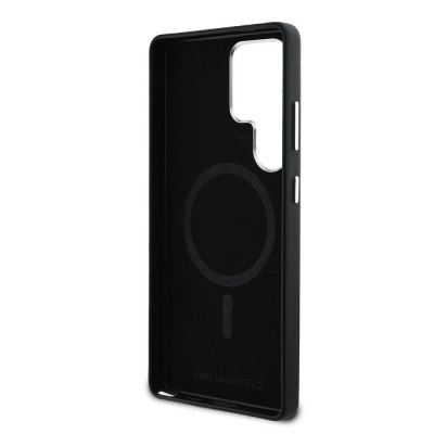 Karl Lagerfeld Saffiano MagSafe Galaxy S25 U,Black