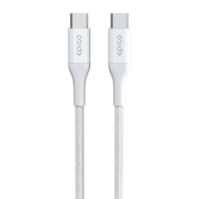 Epico GaN 100W Nabíječka 2xUSB-C+USB-C kabel Bílá