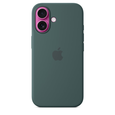 iPhone 16 Silicone Case MagSafe Lake Green