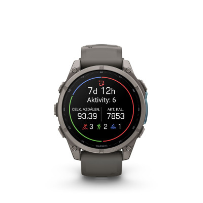 Garmin fenix 9 47mm Titanium/Pebble Gray Sport Band