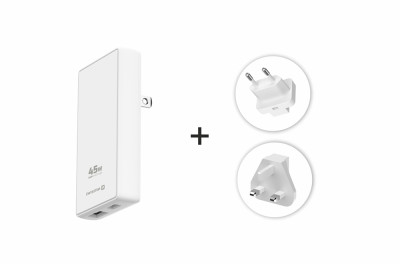 SWISSTEN GaN travel nabíječka USB-C+USB-A 45W