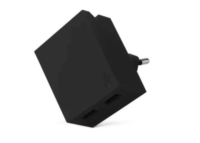 USBEPOWER LUCKY Hub charger 2USB phone stand Black