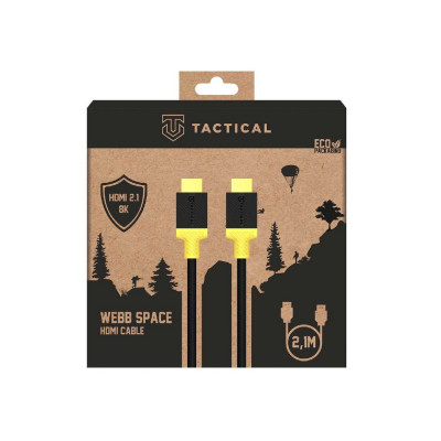 Tactical Webb Space HDMI 2.1 8K 2,1m, Black/Yellow