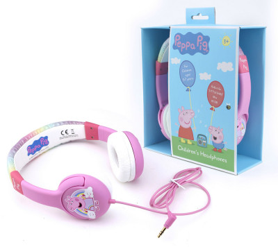 OTL Peppa Pig Rainbow dětská sluchátka 3,5mm
