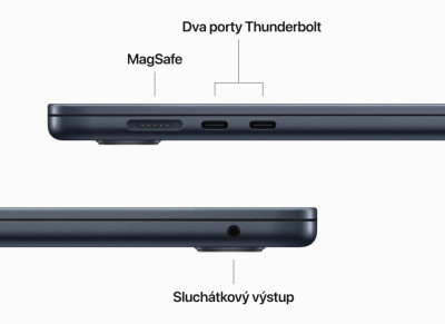 MacBook Air 15,3" M2 8-CPU/10-GPU/8GB/512GB/CZ/MID