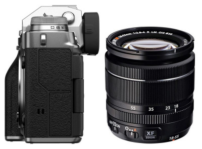 FujiFilm X-T4 body silver + XF 18-55 mm