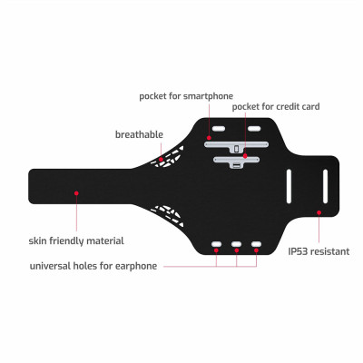 SWISSTEN Armband case vel. 7.0" - Black