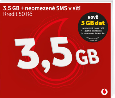 Vodafone Předplacenka 5GB