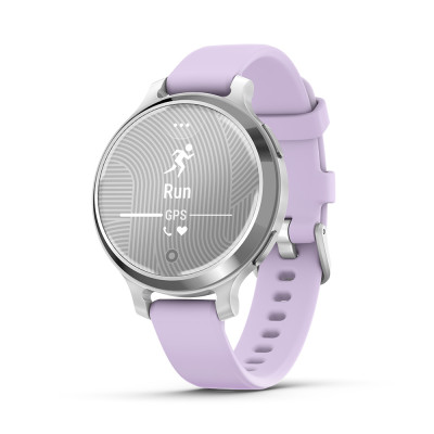 Garmin Lily 2 Active, Silver / Purple Jasmine Silicone Band