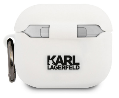 Karl Lagerfeld Choupette Case Apple Airpods 3, WHT