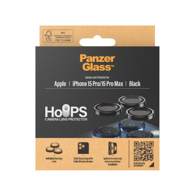PanzerGlass HoOps iPhone 16 Pro/16 Pro Max Alu Bla