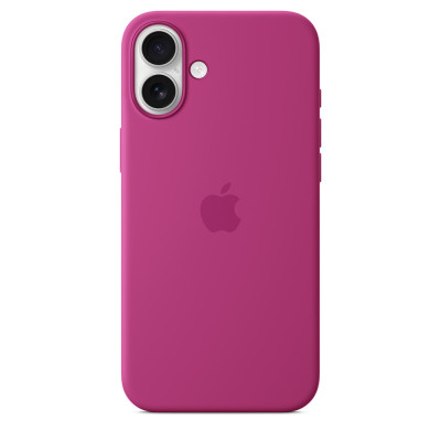 iPhone 16 Plus Silicone Case MagSafe Fuchsia