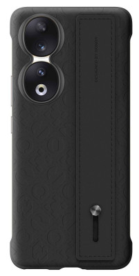 Honor 90 PU-HandStrap Protective Case, Black