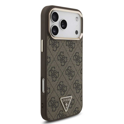 Guess Triangle Logo MagSafe iPhone 18 ProMax Brown