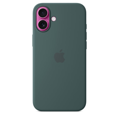 iPhone 16 Plus Silicone Case MagSafe Lake Green