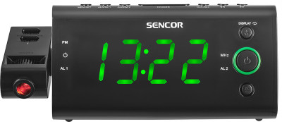 SENCOR SRC 330 GN Radiobudík s projekcí