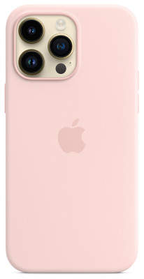 iPhone 14 Pro Max Silicone Case MagSafe Chalk Pink