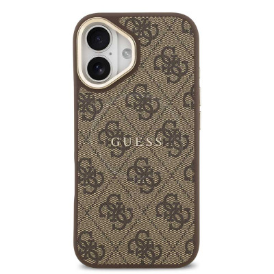 Guess 4G Gold Frame MagSafe iPhone 17 Brown