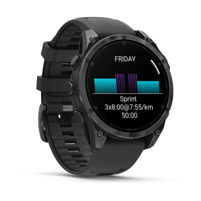Garmin fenix 8 47mm,AMOLED,Glass,SlGr Steel/Blc SB