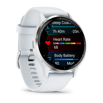 Garmin Venu 3 Silver/Whitestone,Silicone Band