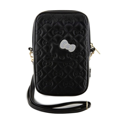 Hello Kitty PU Leather Quilted Pattern Kitty Head