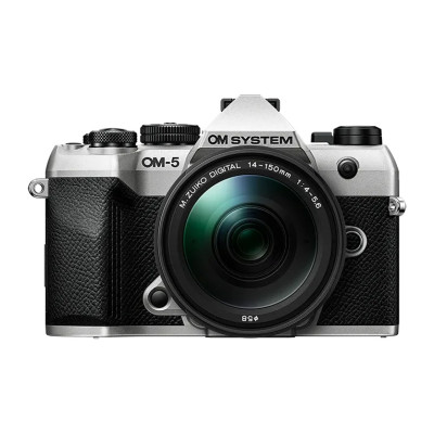 Olympus OM-5 II body silver Zuiko Digital 14-150mm