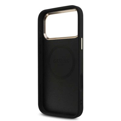 Guess Triangle Logo MagSafe iPhone 18 ProMax Black