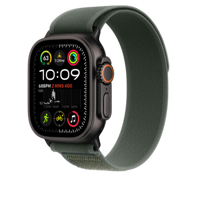 Apple 49mm Green Trail Loop - M/L Black Titan