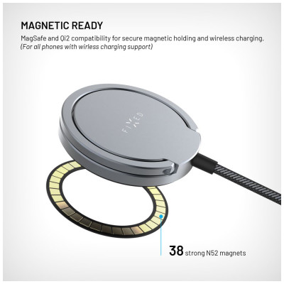 FIXED MagPlate magnetická nálepka MagSafe, Black