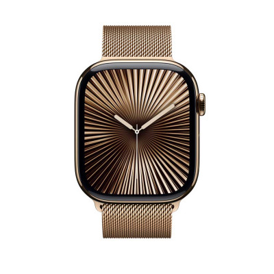 Apple 46mm Milanese Loop - S/M Gold