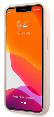 Guess Big 4G Metal Logo Case iPhone 13 Pro, Pink