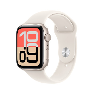 Apple Watch SE 3 GPS 40mm Starlight Aluminium Case with Starlight Sport Band - S/M
