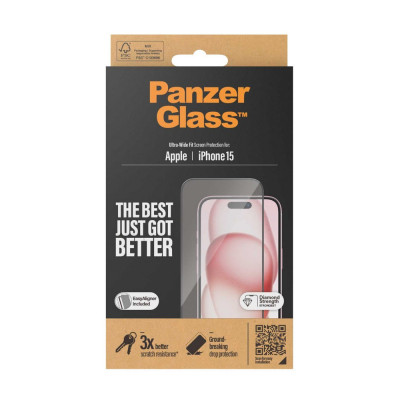 PanzerGlass Apple iPhone 15/16 + aplikátor