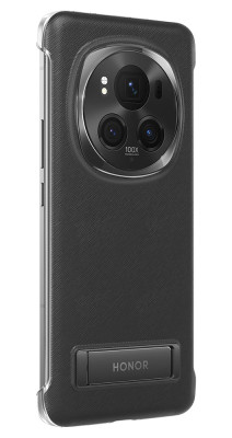 HONOR Magic6 Pro PU Bracket Case, Black