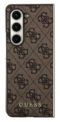 Guess Charms Hard Case 4G Galaxy Z Fold 5, Brown