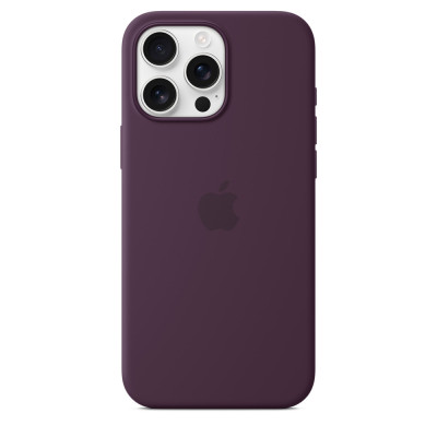 iPhone 16 Pro Max Silicone Case MagSafe Plum