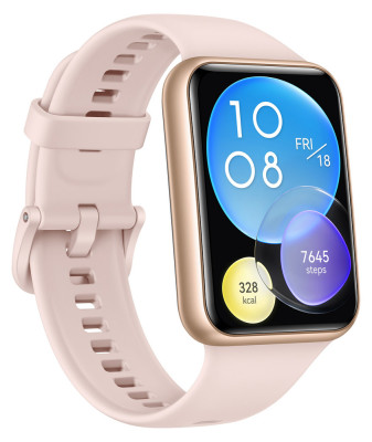 Huawei Watch Fit 2 Active Gold + Pink silicon
