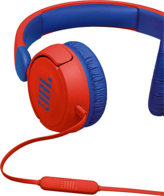 JBL JR310 kabelová stereo sluchátka, Red/Blue