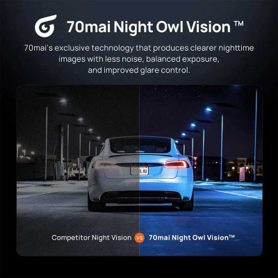 70mai Cam X800 4K červená SET + Rear Cam + karta S