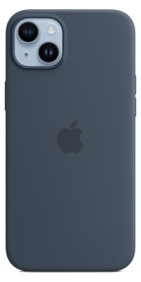 iPhone 14 Plus Silicone Case MagSafe - Storm Blue