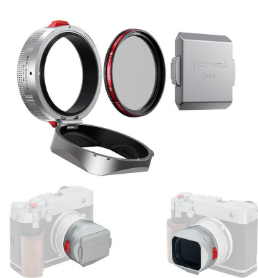 FREEWELL Fuji GFX 100RF Real Lens Hood(Silver)