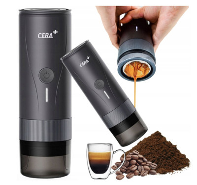 CERA+ PCM04A přenosný kávovar šedý
