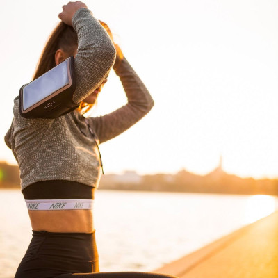 FIXED Armband sportovní pouzdro na ruku 6.7",Black