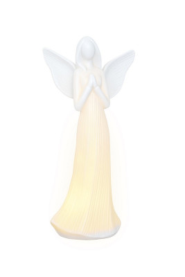 RETLUX Porcelánový anděl 23,6cm LED WW