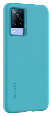 Vivo V21 5G Silicone Cover, Light Blue