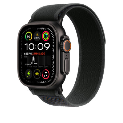 Apple 49mm Black Trail Loop - M/L Black Titan