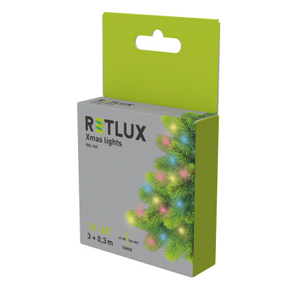 RETLUX světelný řetěz Nano 30LED AA MC TM
