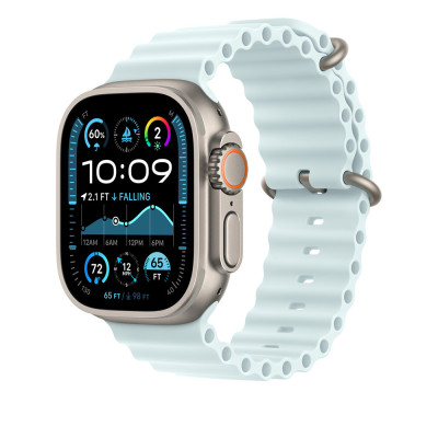 Apple 49mm Ocean Band Natural Tit. Ice Blue