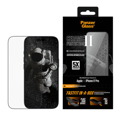 PanzerGlass Ceramic II iPhone 17 Pro Fast-in-Box